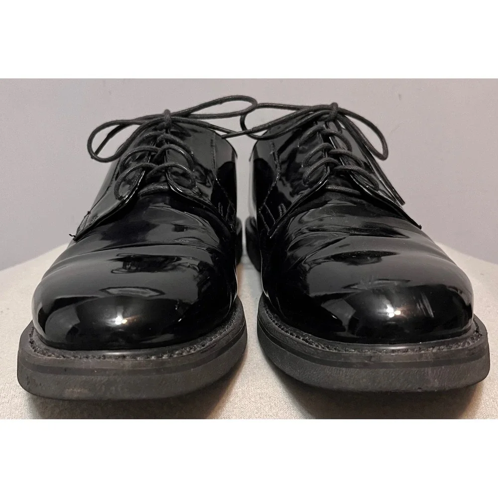 Rocky Mens Black Patent Leather Oxford Shoes High Gloss Formal‎ Dress 10.5 M